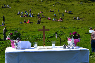 Kampenwandgottesdienst an der Steinlingalm
