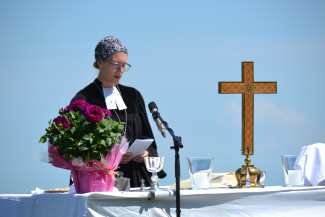 Kampenwandgottesdienst an der Steinlingalm - Dekanin Häfner-Becker