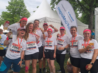 B2Run-Firmenlauf München - nach dem Lauf