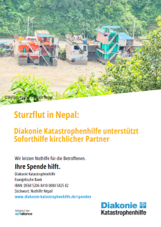 Sturzflut in Nepal